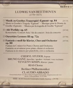 Beethoven*, Cheryl Studer, Yevgeny Kissin, Bruno Ganz, Berliner Philharmoniker, Claudio Abbado - Beethoven In Berlin – Das Silvesterkonzert = The New Year's Eve Concert (CD, Album) (Near Mint (NM or M-)) - Image 3