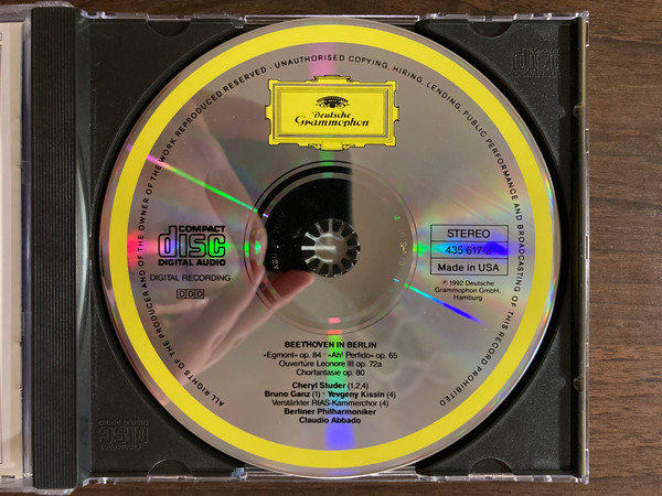 Beethoven*, Cheryl Studer, Yevgeny Kissin, Bruno Ganz, Berliner Philharmoniker, Claudio Abbado - Beethoven In Berlin – Das Silvesterkonzert = The New Year's Eve Concert (CD, Album) (Near Mint (NM or M-)) - Image 4