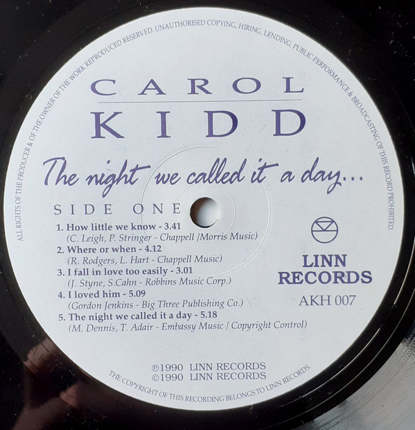 Carol Kidd - The Night We Called It A Day (LP, Album) (Near Mint (NM or M-)) - Image 4