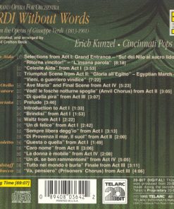 Alternative view of Verdi*, Erich Kunzel, Cincinnati Pops Orchestra - Verdi Without Words (Grand Opera For Orchestra) (CD, Album) (Near Mint (NM or M-))