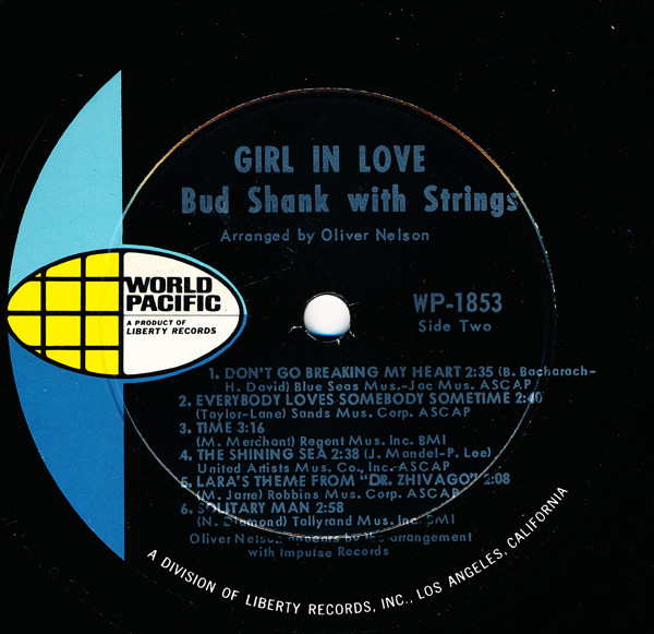 Bud Shank - Girl In Love (LP, Album, Mono) (Mint (M)) - Image 4