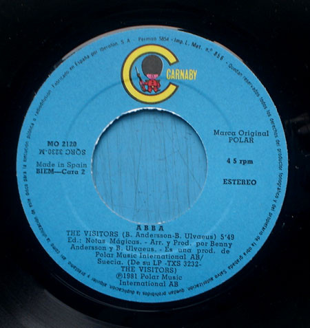 ABBA - Head Over Heels / The Visitors (7", Single) (Very Good (VG)) - Image 4