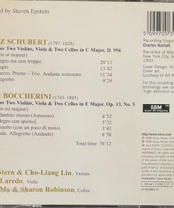 Alternative view of Schubert*, Boccherini*, Isaac Stern, Cho-Liang Lin, Jaime Laredo, Yo-Yo Ma, Sharon Robinson (2) - Quintets (CD, Album) (Near Mint (NM or M-))