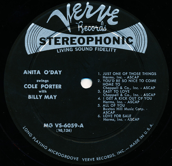 Anita O'Day with Billy May - Swings Cole Porter (LP, Album) (Very Good Plus (VG+)) - Image 4