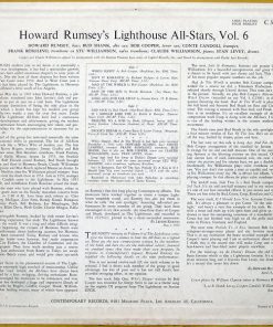 Alternative view of Howard Rumsey's Lighthouse All-Stars - Vol. 6 (LP, Album) (Very Good Plus (VG+))