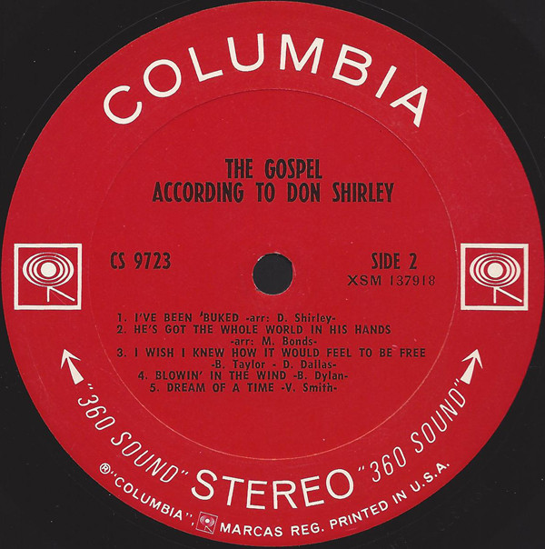 Don Shirley - The Gospel According To Don Shirley (LP, Album) (Very Good Plus (VG+)) - Image 4
