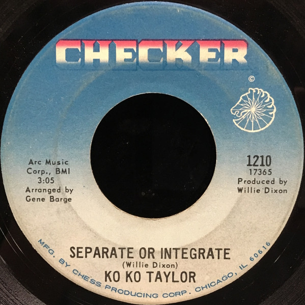 Koko Taylor - I Don't Care Who Knows / Separate Or Integrate (7", Single) (Very Good Plus (VG+)) - Image 2