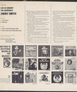 Alternative view of Jimmy Smith - Live In Concert - The Incredible Jimmy Smith (LP, Album) (Near Mint (NM or M-))