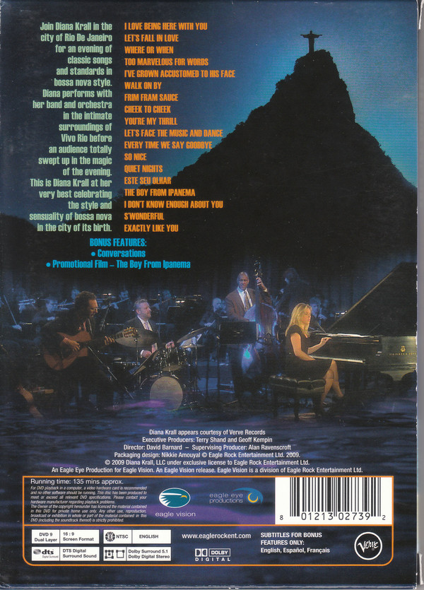 Diana Krall - Live In Rio (DVD-V, NTSC, Dol) (Mint (M)) - Image 2