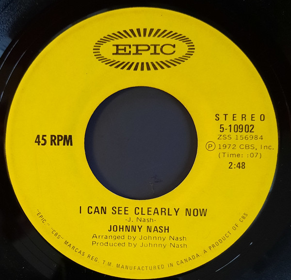 Johnny Nash - I Can See Clearly Now (7", Single) (Very Good Plus (VG+))
