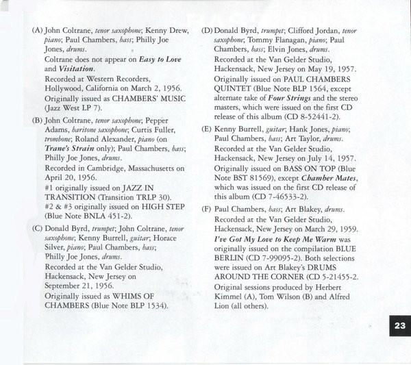 Paul Chambers (3) - Mosaic Select (Box, Comp, Ltd, Num + 3xCD, Mono) (Mint (M)) - Image 4