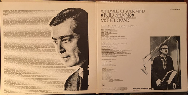 Bud Shank Plays The Music And Arrangements Of Michel LeGrand - Windmills Of Your Mind (LP, Album, Gat) (Very Good Plus (VG+)) - Image 3