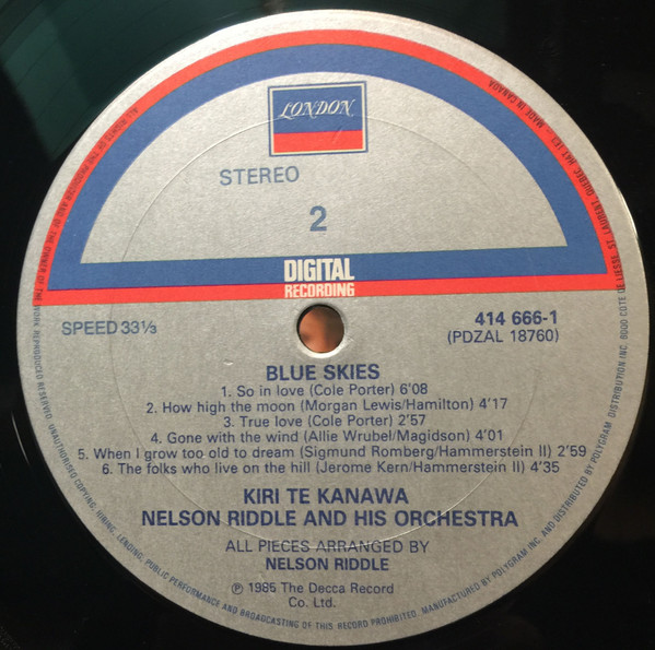 Kiri* - Nelson Riddle And His Orchestra - Blue Skies (LP) (Very Good Plus (VG+)) - Image 4