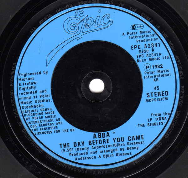 ABBA - The Day Before You Came (7", Single, Inj) (Very Good Plus (VG+)) - Image 3