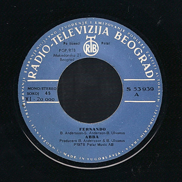 ABBA - Fernando (7", Single, RP, blu) (Very Good Plus (VG+)) - Image 3