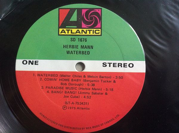 Herbie Mann - Waterbed (LP, Album) (Very Good Plus (VG+)) - Image 3