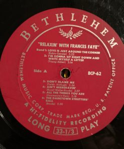 Frances Faye - Relaxin With Frances Faye (LP, Album) (Good Plus (G+)) - Image 3