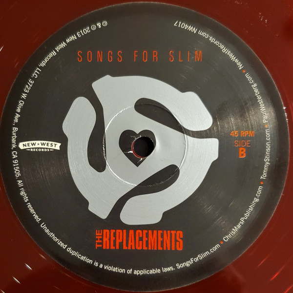 The Replacements - Songs For Slim (12", EP, Red) (Mint (M)) - Image 4