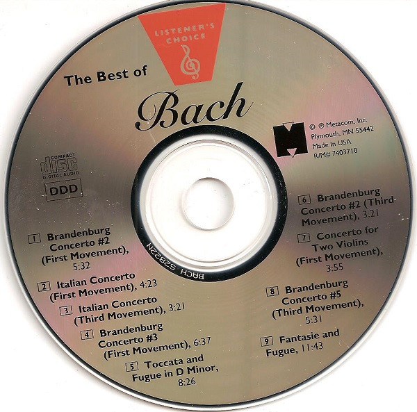 Bach* - The Best Of Bach (CD, Comp) (Near Mint (NM or M-)) - Image 3