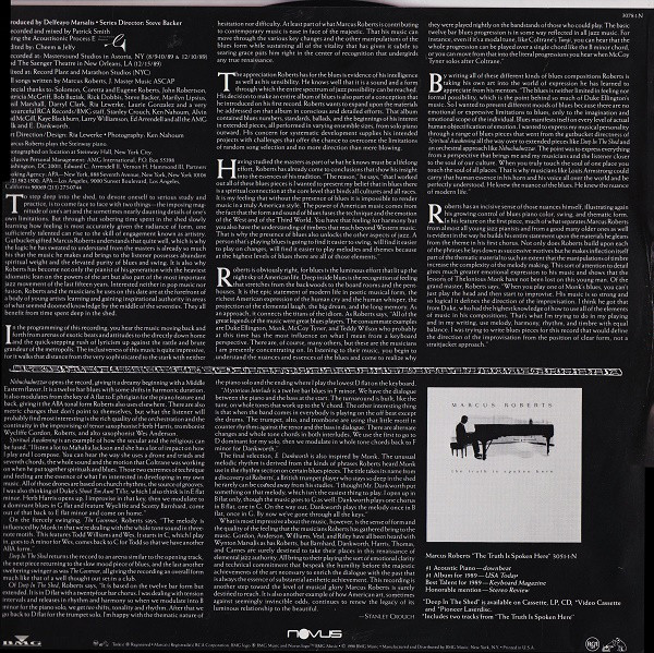 Marcus Roberts - Deep In The Shed (LP, Album) (Near Mint (NM or M-)) - Image 3