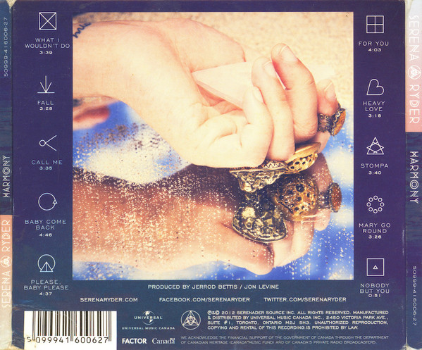 Serena Ryder - Harmony (CD, Album) (Mint (M)) - Image 2