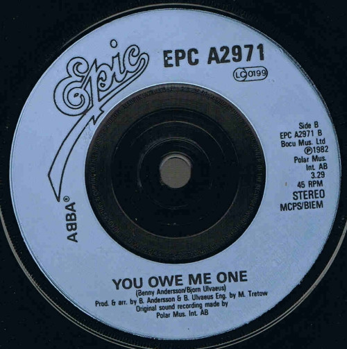 ABBA - Under Attack / You Owe Me One (7", Single, Inj) (Very Good Plus (VG+)) - Image 4