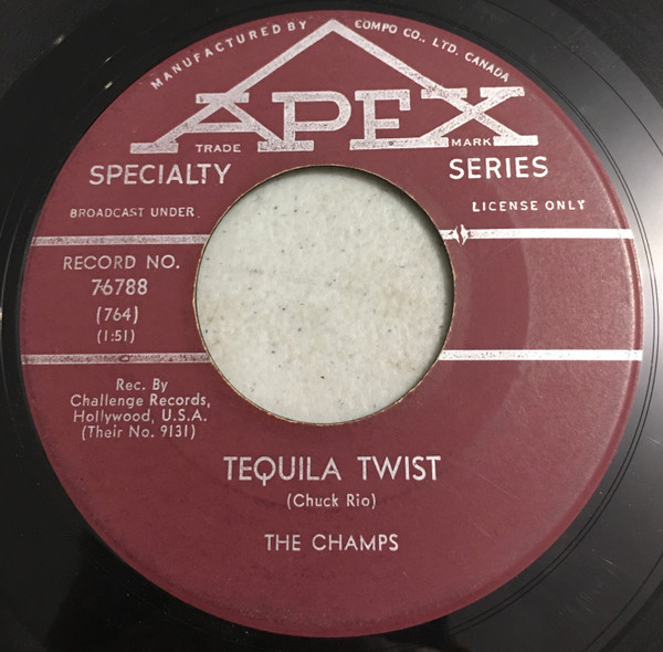 The Champs - Tequila Twist / Limbo Rock (7", Single) (Very Good Plus (VG+))