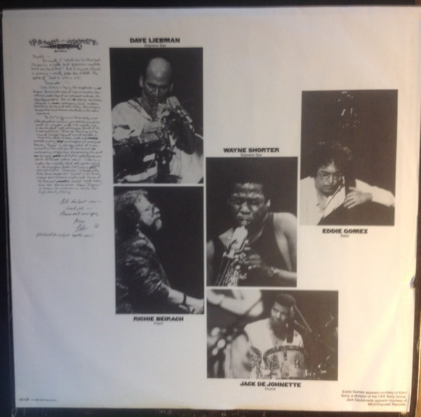 Wayne Shorter, Eddie Gomez, Jack De Johnette*, Dave Liebman*, Richie Beirach* - Tribute To John Coltrane - Live Under The Sky (LP, Album) (Near Mint (NM or M-)) - Image 3