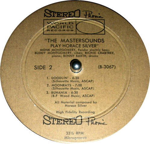 The Mastersounds - The Mastersounds Play Compositions By Horace Silver (LP) (Very Good Plus (VG+)) - Image 4