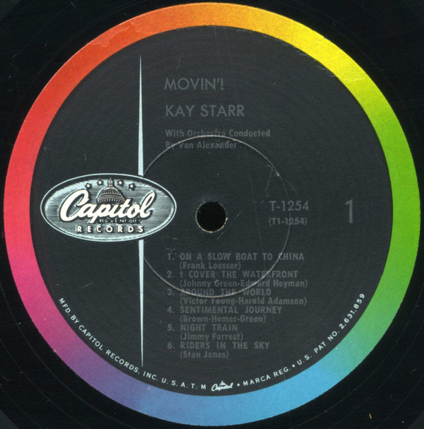 Kay Starr - Movin'! (LP, Album, Mono) (Very Good Plus (VG+)) - Image 3