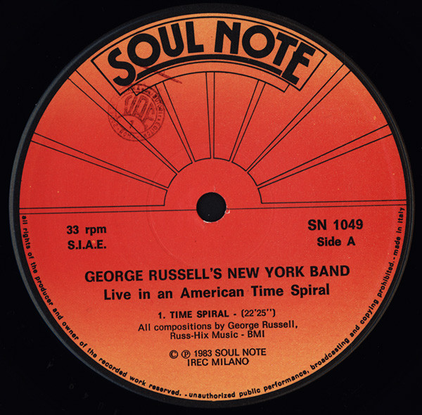 George Russell's New York Band - Live In An American Time Spiral (LP) (Near Mint (NM or M-)) - Image 3