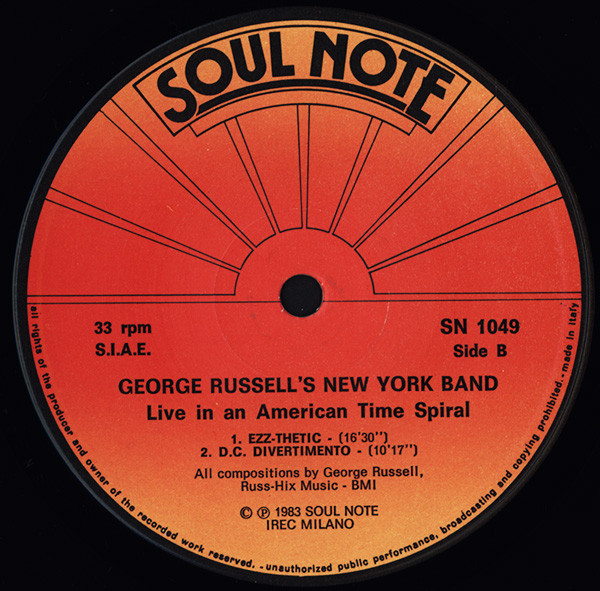 George Russell's New York Band - Live In An American Time Spiral (LP) (Near Mint (NM or M-)) - Image 4