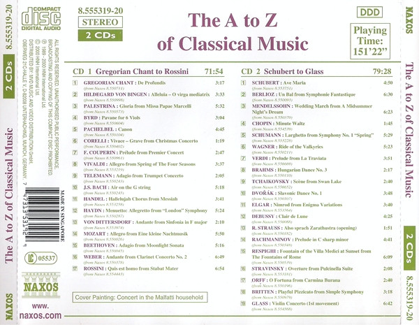 Various - The A To Z Of Classical Music (2xCD, Comp) (Near Mint (NM or M-)) - Image 2