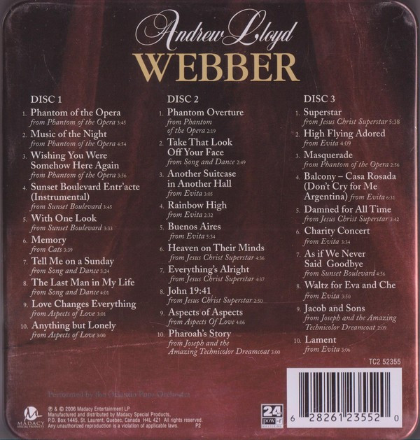 Andrew Lloyd Webber - Andrew Lloyd Webber (3xCD, Comp, Met) (Near Mint (NM or M-)) - Image 2