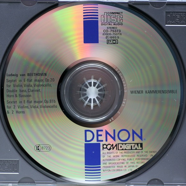 Beethoven*, Wiener Kammerensemble - Septet Op.20 / Sextet Op.81b (CD) (Near Mint (NM or M-)) - Image 3