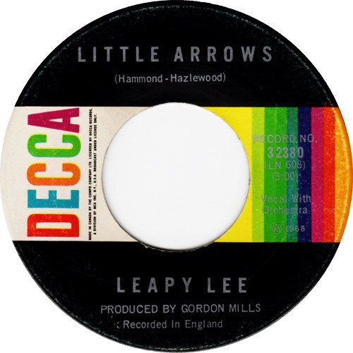 Leapy Lee - Little Arrows / Time Will Tell (7", Single) (Very Good Plus (VG+))