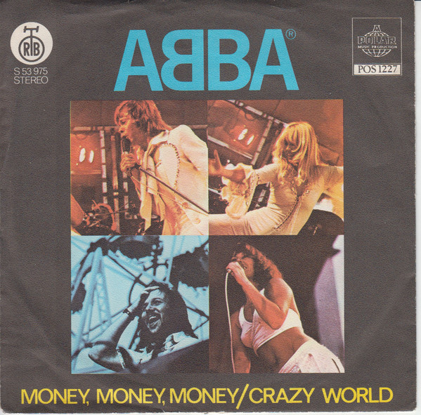 ABBA - Money, Money, Money / Crazy World (7", Single) (Very Good (VG))
