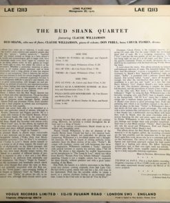 Alternative view of Bud Shank Quartet Featuring Claude Williamson - Bud Shank Quartet Featuring Claude Williamson (LP, Album, Mono) (Very Good Plus (VG+))