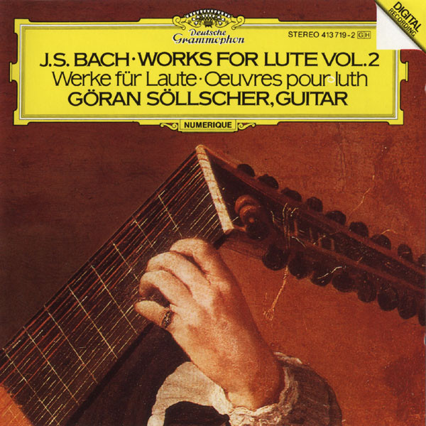 J.S. Bach*, Göran Söllscher - Works For Lute Vol.2 (CD) (Near Mint (NM or M-))