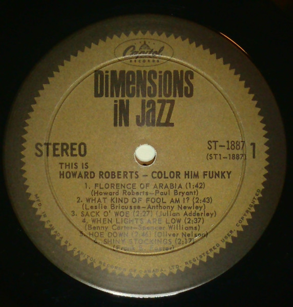 The Howard Roberts Quartet - This Is Howard Roberts Color Him Funky (LP, Album) (Very Good Plus (VG+)) - Image 3