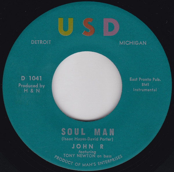 John R (2) - Soul Man (7", Single) (Very Good Plus (VG+))