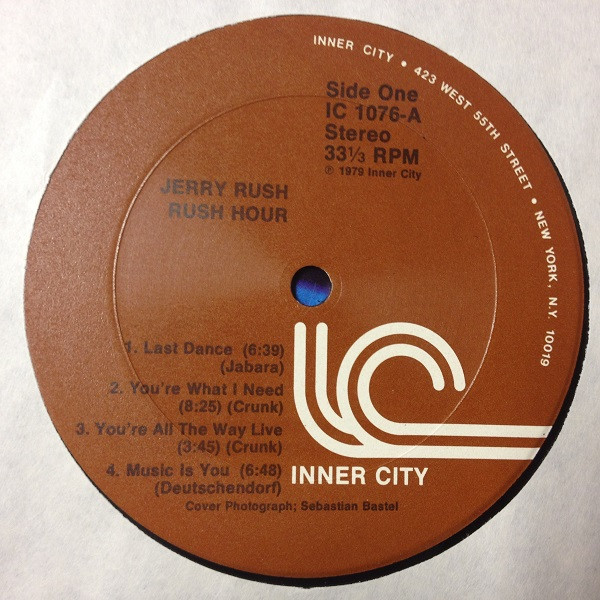 Jerry Rush* - Rush Hour (LP, Album) (Very Good Plus (VG+)) - Image 3