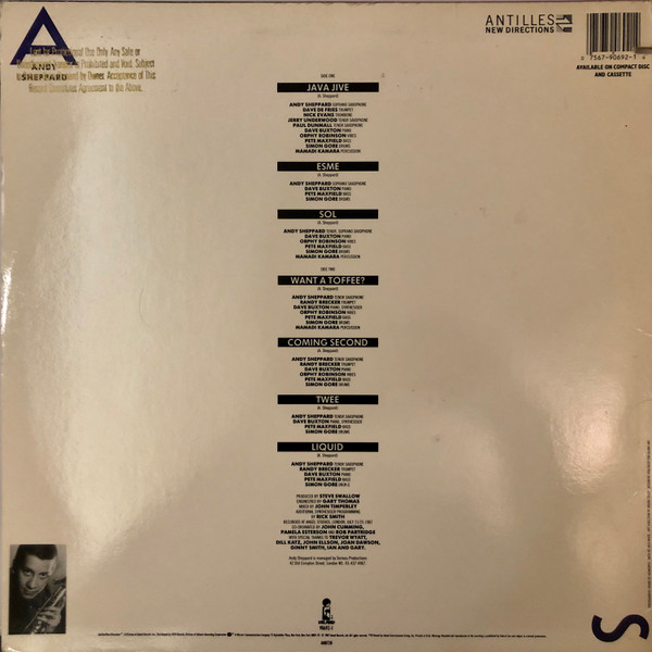 Andy Sheppard - Andy Sheppard (LP, Album) (Very Good Plus (VG+)) - Image 2