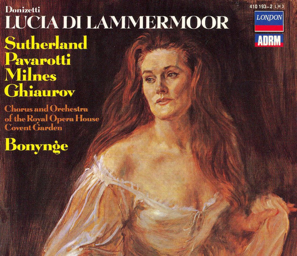 Sutherland*, Pavarotti*, Milnes*, Ghiaurov*, Bonynge*, Donizetti* - Lucia Di Lammermoor (3xCD, Album + Box, RE) (Near Mint (NM or M-))