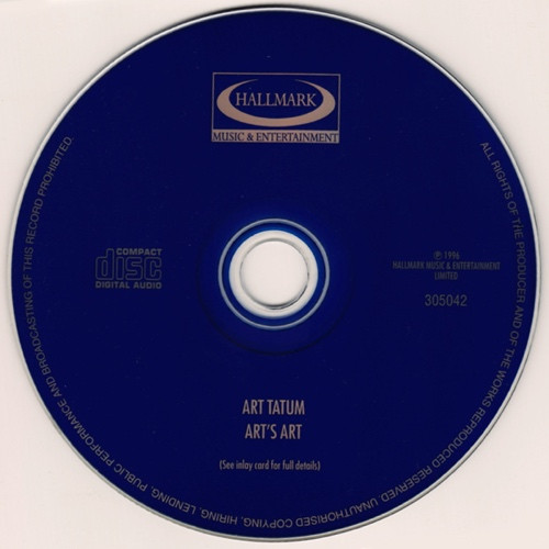 Art Tatum - Art's Art (CD, Comp) (Near Mint (NM or M-)) - Image 4