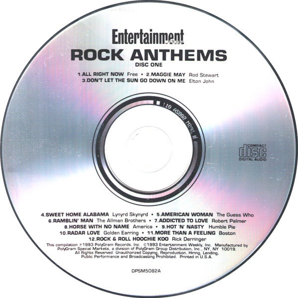 Various - Rock Anthems (2xCD, Comp) (Near Mint (NM or M-)) - Image 3