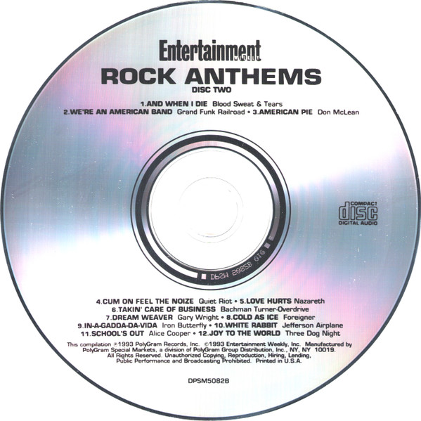 Various - Rock Anthems (2xCD, Comp) (Near Mint (NM or M-)) - Image 5