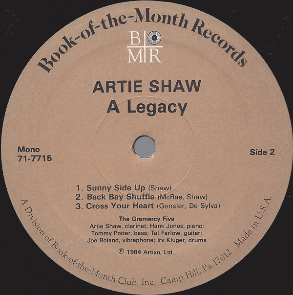 Artie Shaw - A Legacy (4xLP, Comp, Mono + Box) (Mint (M)) - Image 4