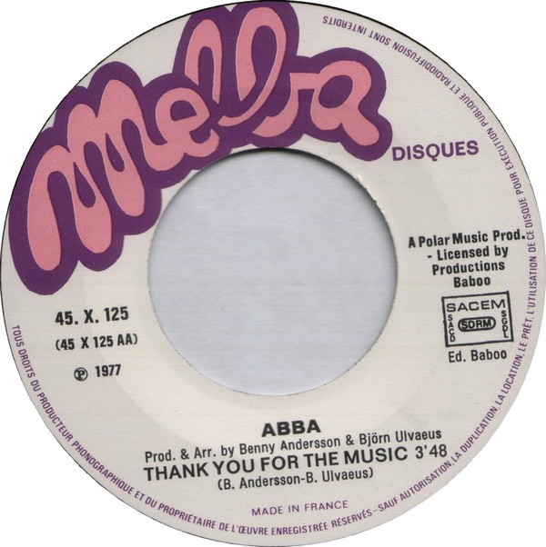 ABBA - Eagle / Thank You For The Music (7", Single) (Very Good Plus (VG+)) - Image 4