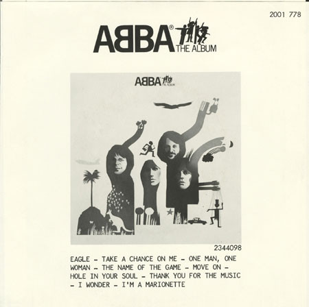 ABBA - Eagle / Thank You For The Music (7", Single) (Very Good Plus (VG+)) - Image 2